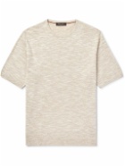 Loro Piana - Linen and Silk-Blend T-Shirt - Neutrals