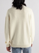 Balmain - Logo-Intarsia Wool Sweater - White