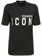 DSQUARED2 - Icon Logo Print Cotton Jersey T-shirt