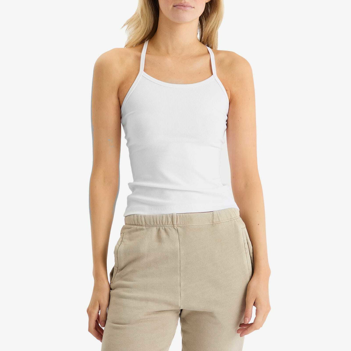 Joah Brown Women's Classic Racerback Tank Top in White