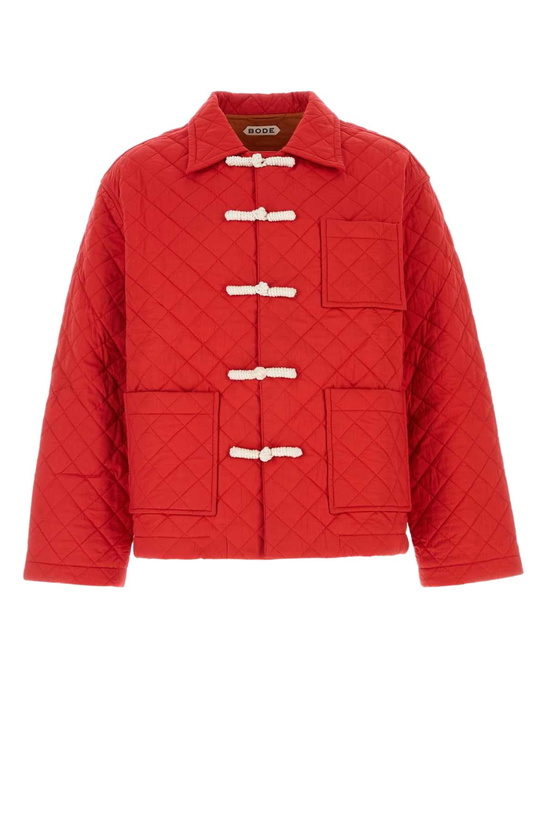 Photo: Bode Red Coton Hobby Jacket