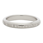 Givenchy Silver Polished Engraved Ring