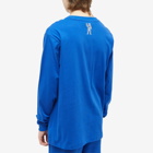 Billionaire Boys Club Men's Long Sleeve Small Arch Logo T-Shirt in Royal Blue