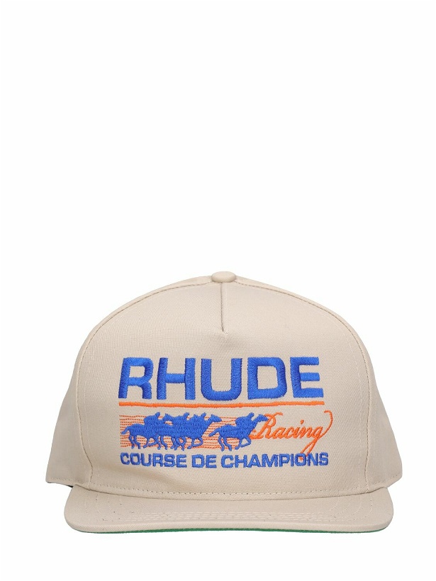 Photo: RHUDE - Course De Champions Cotton Blend Cap