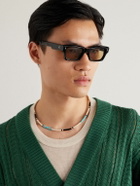 Jacques Marie Mage - Ashcroft Rectangular-Frame Tortoiseshell Acetate Sunglasses