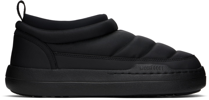 Photo: Moon Boot Black Park Soft Nylon Loafers