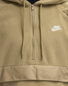 Nike CLUB WINTER TOP Brown Mens Half-Zips/Hoody