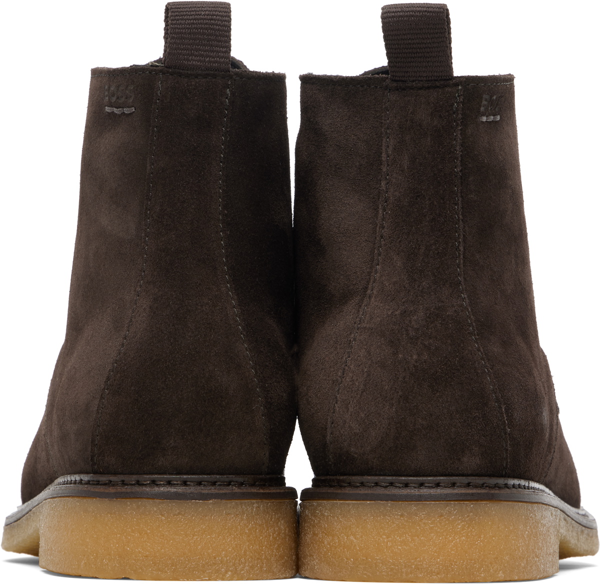 BOSS Brown Suede Half Boots