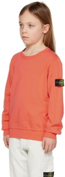 Stone Island Junior Kids Orange Patch Sweatshirt
