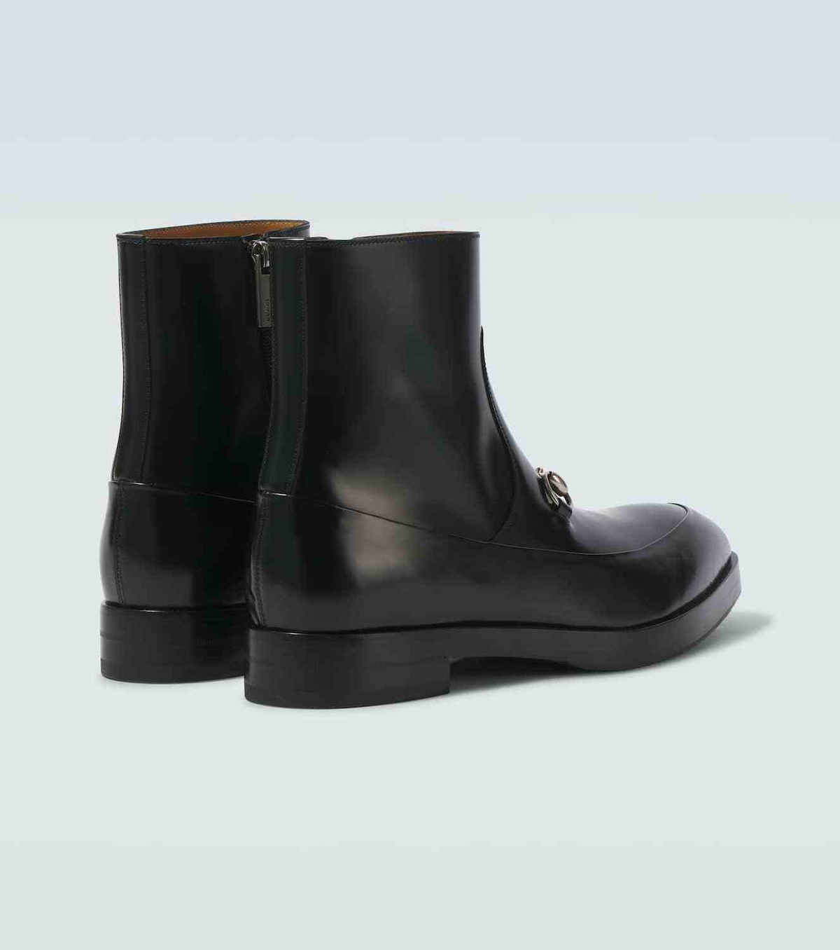 Gucci Horsebit leather ankle boots