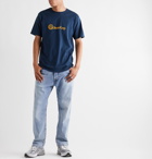 Stüssy - Logo-Print Cotton-Jersey T-Shirt - Blue