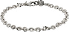 Emanuele Bicocchi SSENSE Exclusive Silver Skull Bracelet