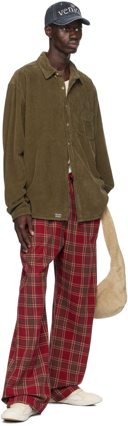 ERL Red Plaid PJ Lounge Pants ERL