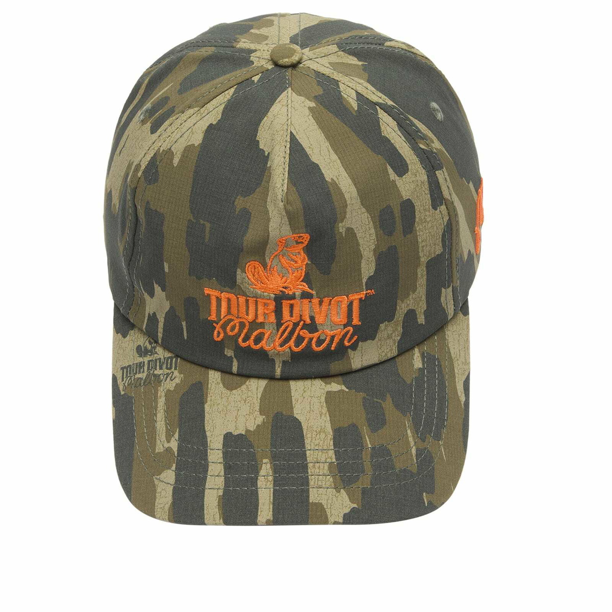 Malbon Men's Tour Divot Camo Snapback in Bark Camo 