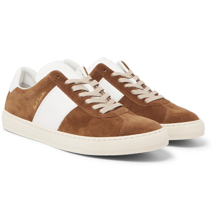 Photo: Paul Smith - Levon Suede and Leather Sneakers - Men - Camel