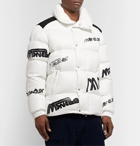 Moncler Genius - 2 Moncler 1952 Quilted Logo-Print Glossed-Shell Down Jacket - White