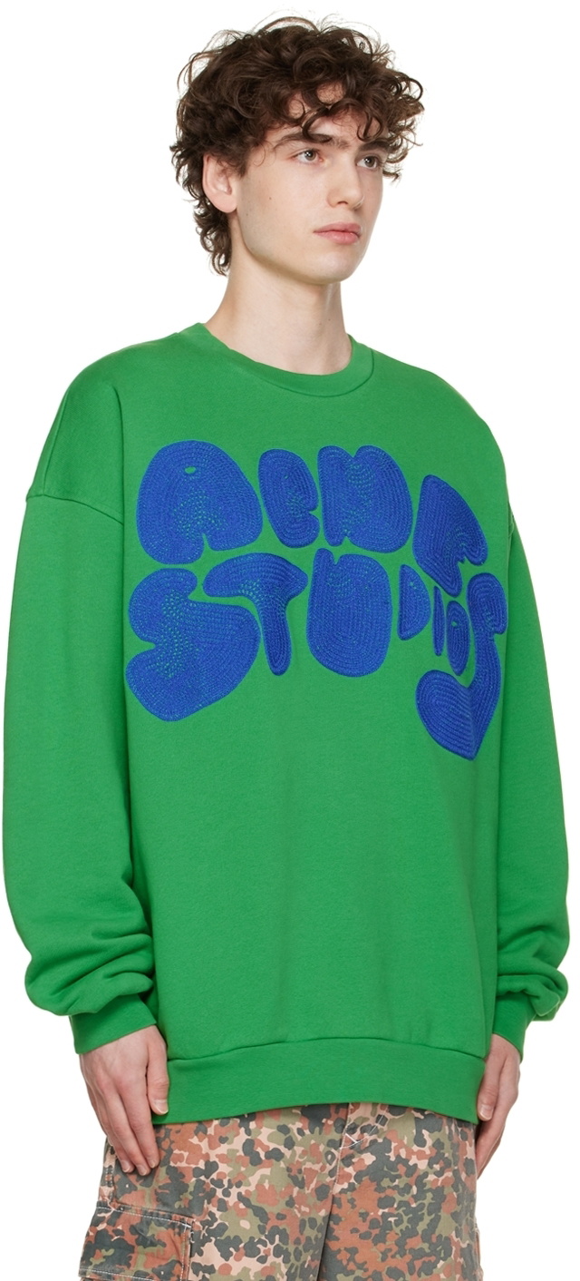Acne Studios Green Bubble Sweatshirt Acne Studios