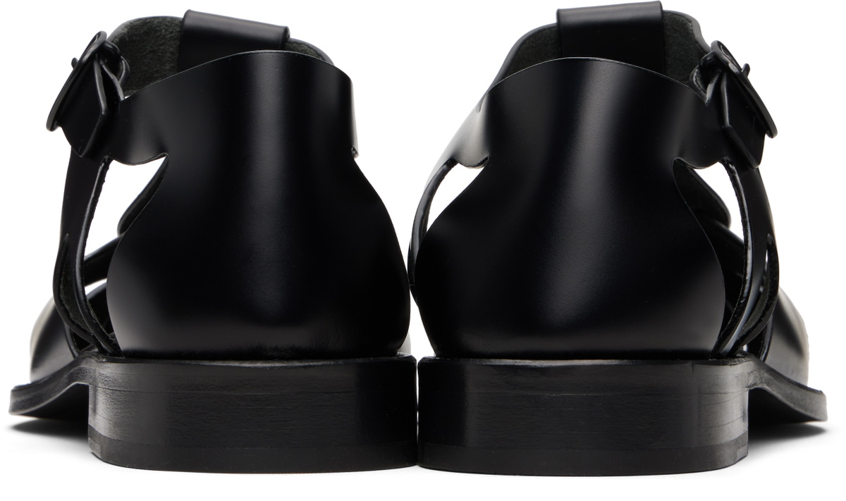 HEREU Black Pesca Sandals