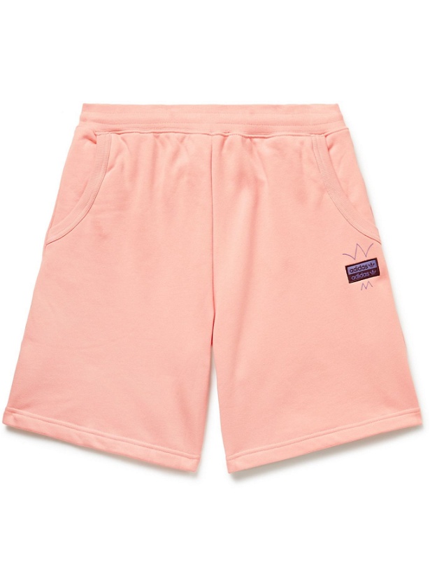 Photo: ADIDAS ORIGINALS - R.Y.V. Abstract Logo-Appliquéd Loopback Cotton-Jersey Shorts - Pink