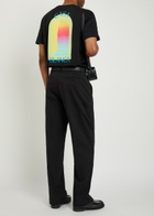 Casablanca Straight-leg Stretch-cotton Trousers Black