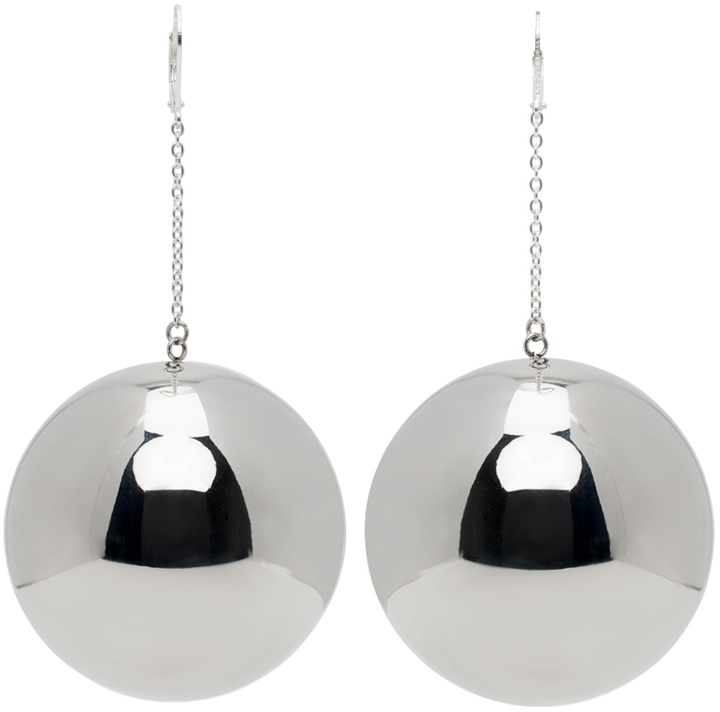 Photo: SIMONMILLER Silver Disco Drop Earrings