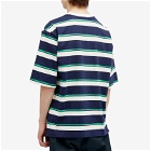 The North Face Men's Easy T-Shirt in Optic Emerald Ascent Stripe