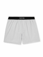 TOM FORD - Cotton Boxer Shorts - Gray