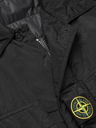 Stone Island - Logo-Appliquéd Garment-Dyed Crinkled-Shell Jacket - Black