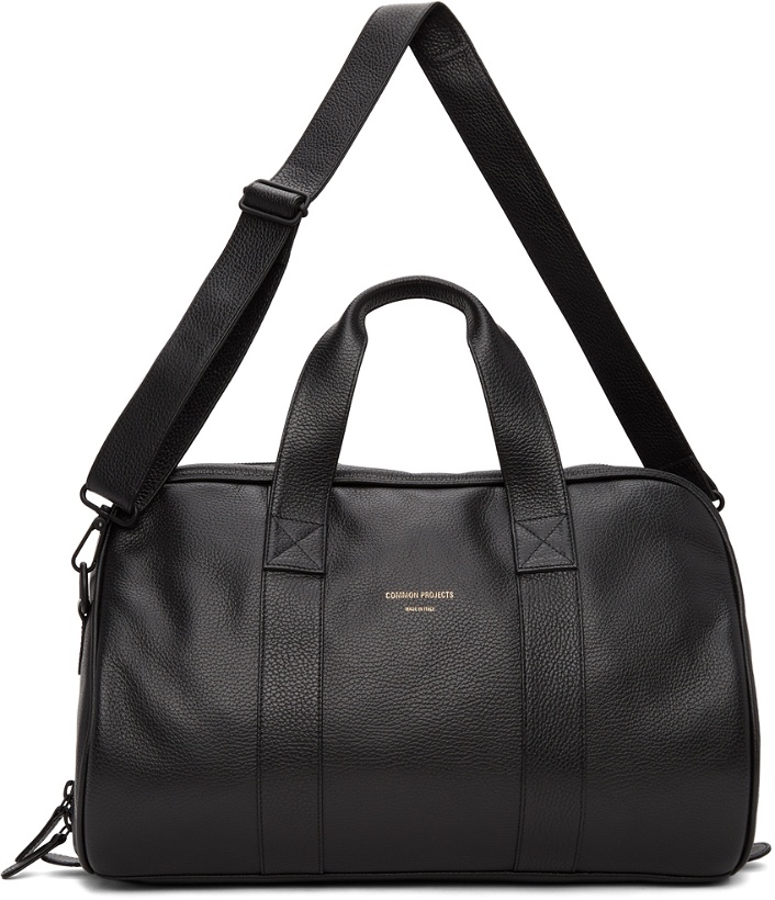 Photo: Common Projects Black Pebble Grained Duffle Bag