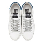 Golden Goose White and Silver Superstar Sneakers