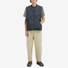 Kestin Men's Linton Padded Vest in Charcoal Recycled Nylon