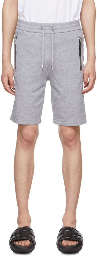 Photo: Balmain Gray Cotton Shorts