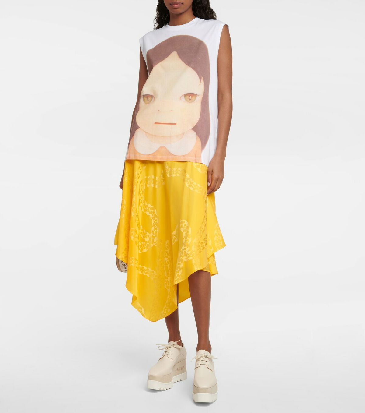 Stella McCartney - x Yoshitomo Nara printed jersey tank top