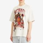 Air Jordan Men's Essential 85' Crew Photo T-Shirt in Sail/Varsity Red
