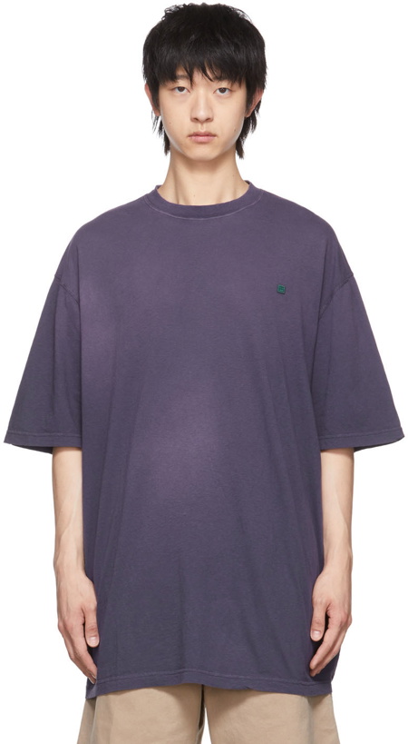 Photo: Acne Studios Purple Organic Cotton T-Shirt