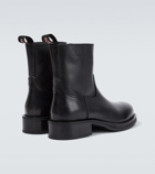 Acne Studios Logo leather ankle boots