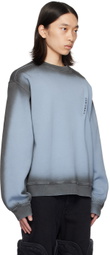 Y/Project Blue Pinched Logo Sweatshirt