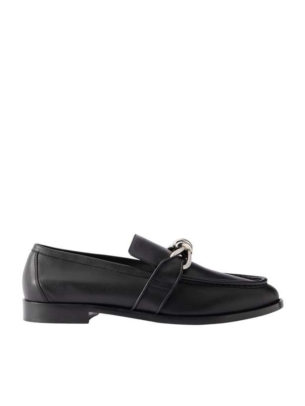 Photo: Bottega Veneta - Astaire Knot-Detailed Leather Loafers - Black