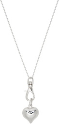 Martine Ali Silver Heart Hardware Chain Necklace