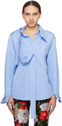 Meryll Rogge Blue Deconstructed Shirt