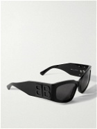 Balenciaga - Logo-Embellished Rectangular-Frame Acetate Sunglasses