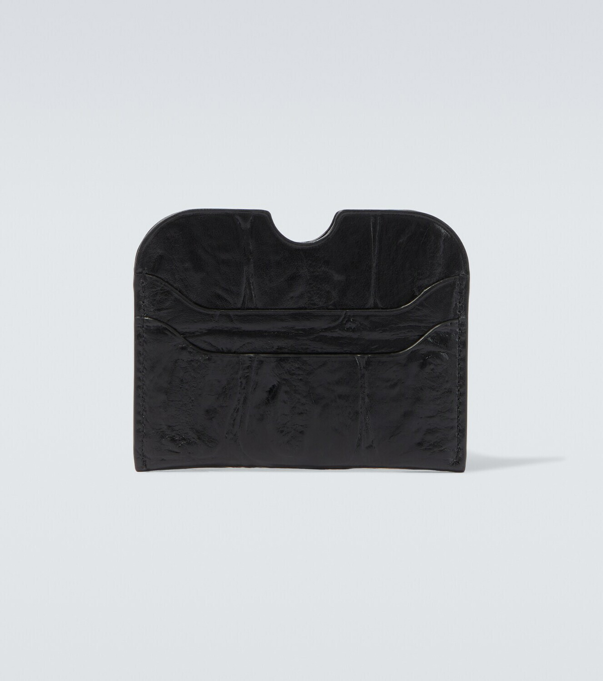 Acne Studios Croc-effect leather card holder