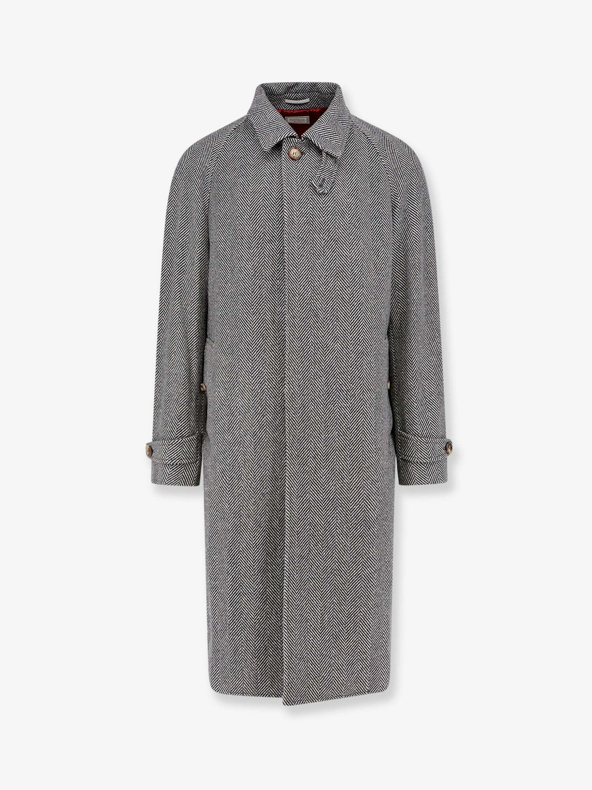Brunello Cucinelli Coat Grey Mens