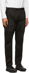 White Mountaineering Black Solotex Luggage Trousers