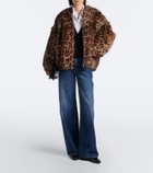 Arma Violet reversible shearling bomber jacket