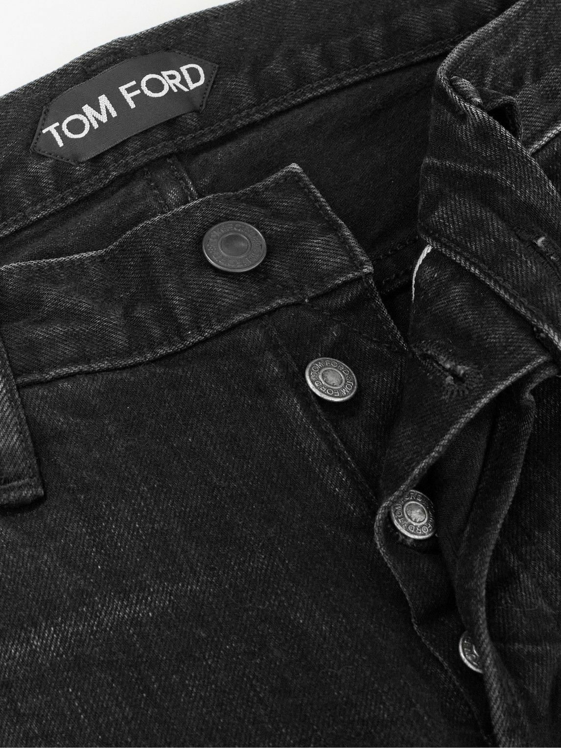 TOM FORD - Slim-Fit Selvedge Jeans - Black TOM FORD