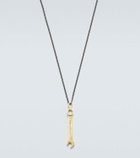 Ileana Makri Divine Mechanics 18kt gold pendant necklace with diamonds