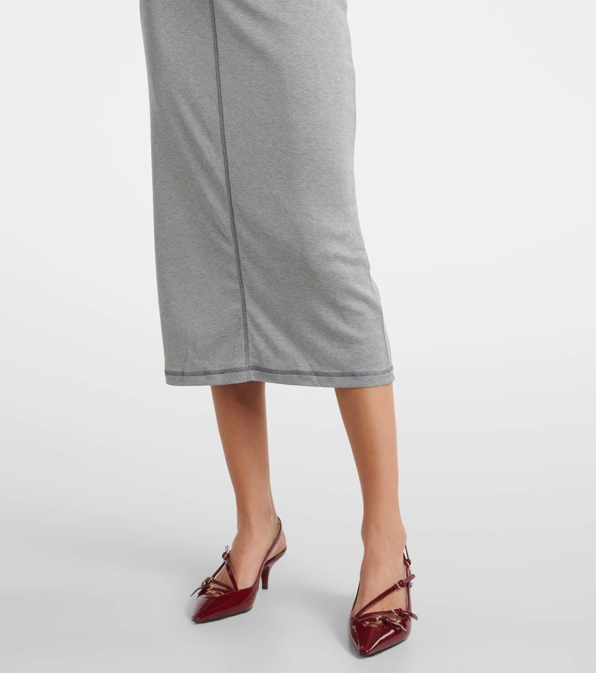 Miu Miu Knitted silk midi dress