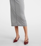 Miu Miu Knitted silk midi dress