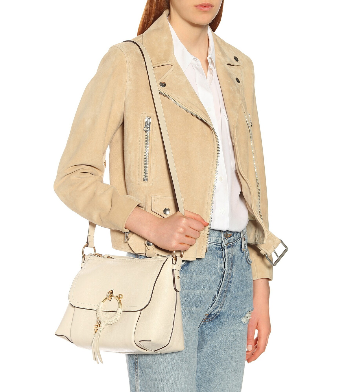 Joan small leather online shoulder bag